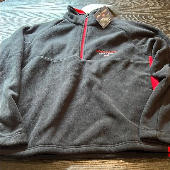 Ralph Lauren Polo Sport Red and Black Fleece - Picture 1 of 5
